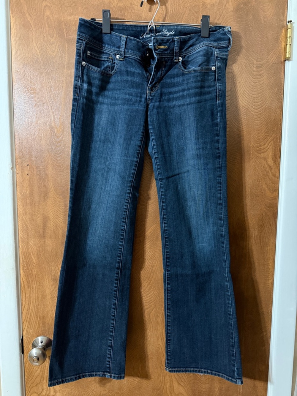 American Eagle Outfitters Dark Blue Straight Leg Jeans